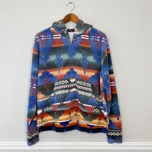 Polo Ralph Lauren Mens Sz XL Southwestern Aztec Serape Beacon Hoodie Festival